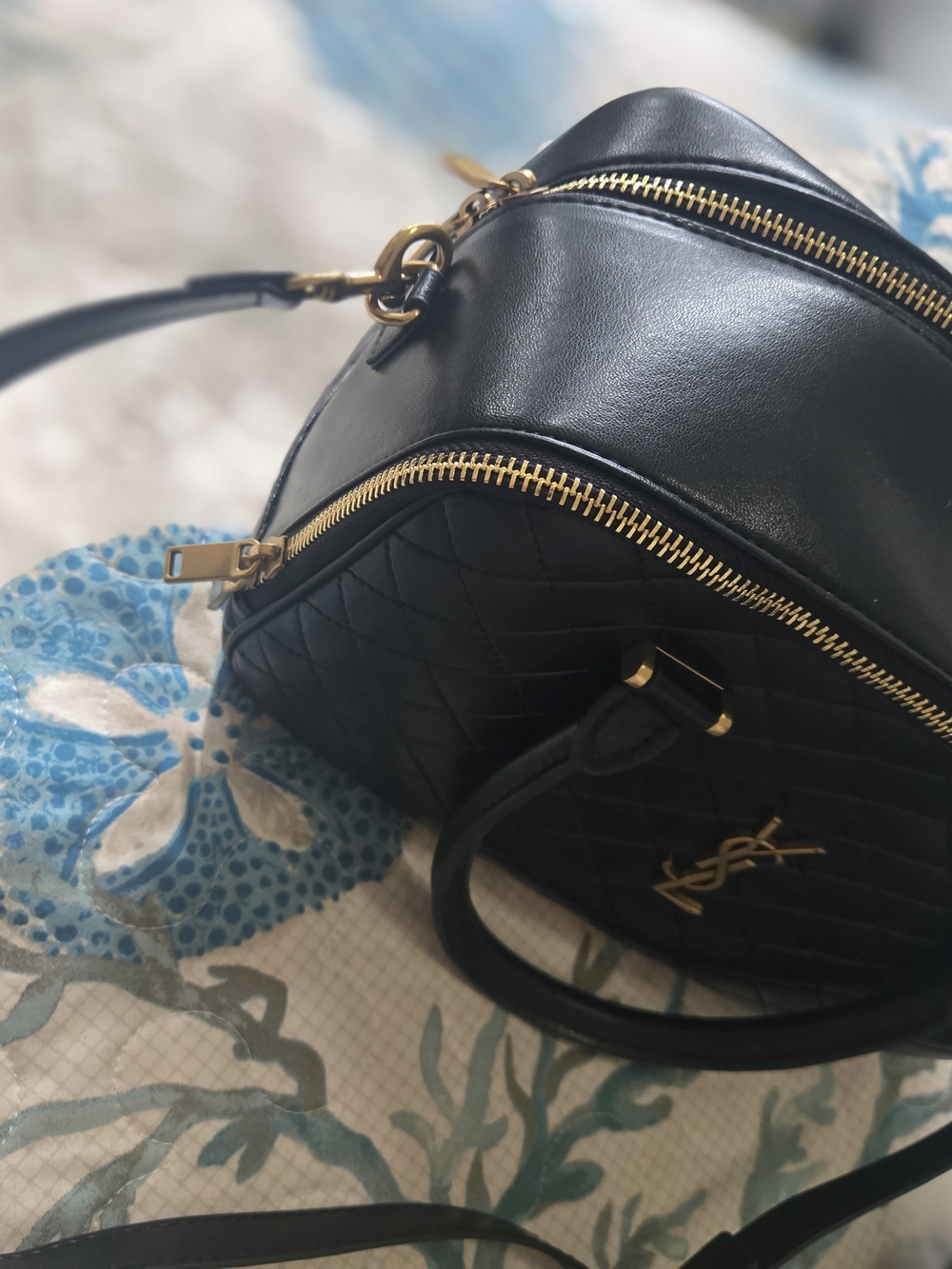 Yves Saint Laurent Black Leather Camera Bag - Picture 2 of 8